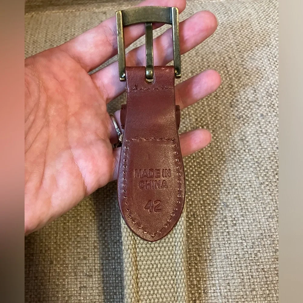 Guy Harvey red leather men’s fishing design belt
